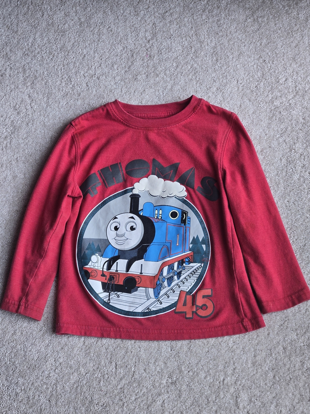 Thomas Red Long-Sleeve Kids Graphic Tee